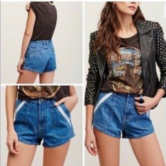 ⭐️Free People Sweet Surrender Denim shorts size 26 - Picture 2 of 10